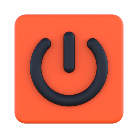 Power Button  3D Icon