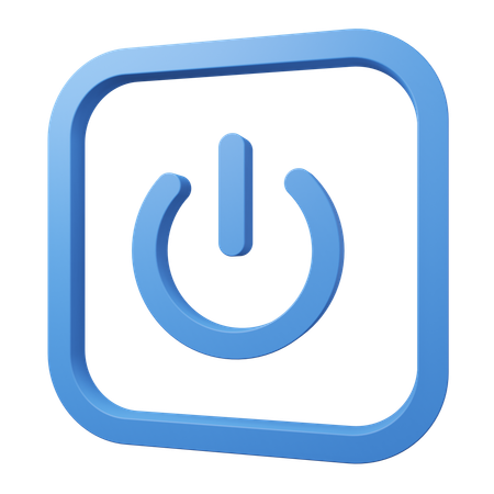 Power Button  3D Icon