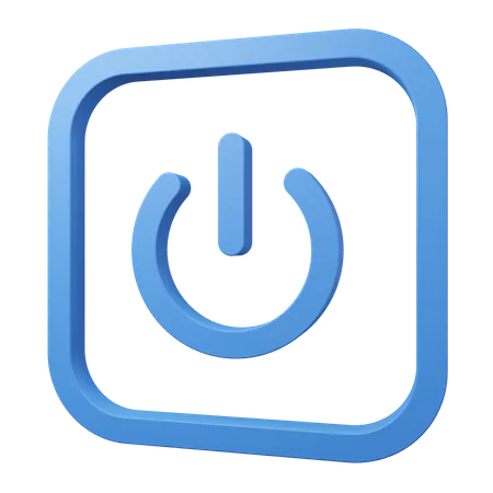 Power Button  3D Icon