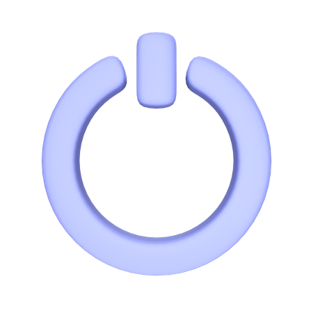 Power Button  3D Icon