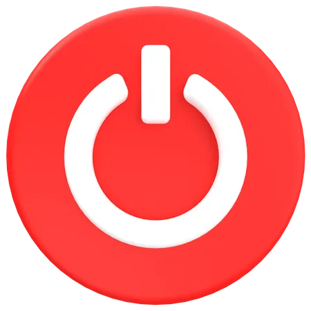 Power Button  3D Icon