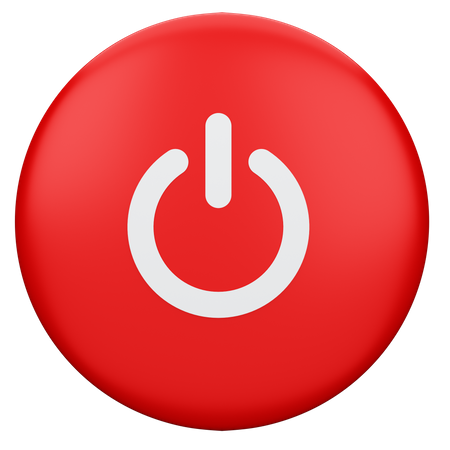 Power Button  3D Icon