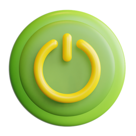 Power button  3D Icon