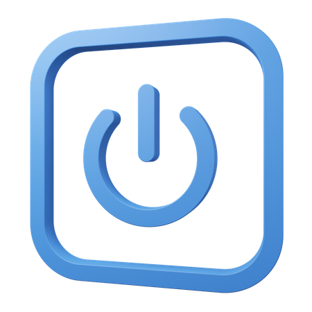 Power Button  3D Icon