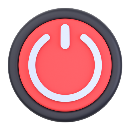 Power Button  3D Icon