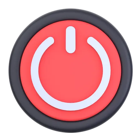 Power Button  3D Icon