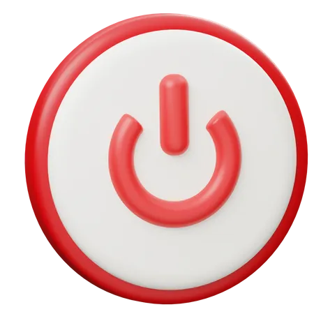 Power button  3D Icon