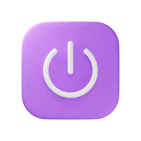 Power Button  3D Icon