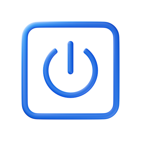 Power Button  3D Icon