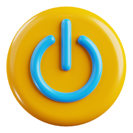 Power Button  3D Icon