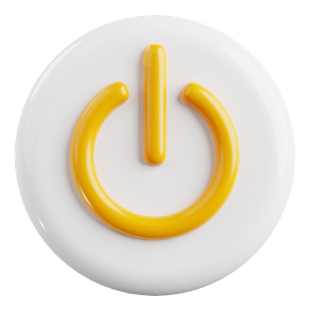 Power Button  3D Icon