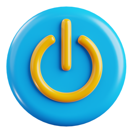 Power Button  3D Icon