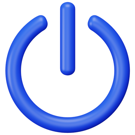 Power Button  3D Icon