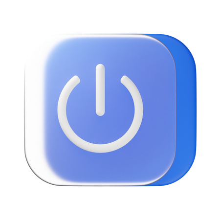 Power Button  3D Icon