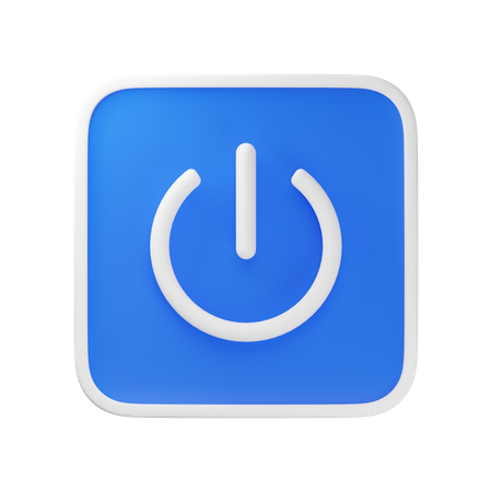 Power Button  3D Icon