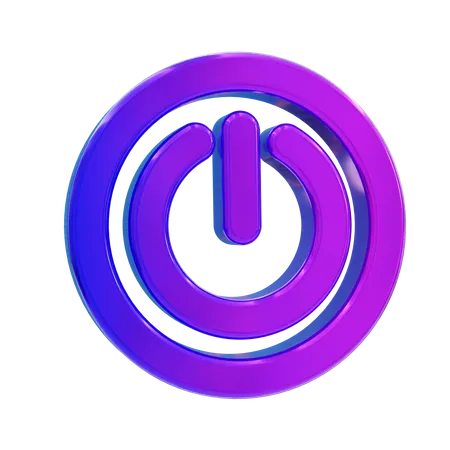 Power button  3D Icon