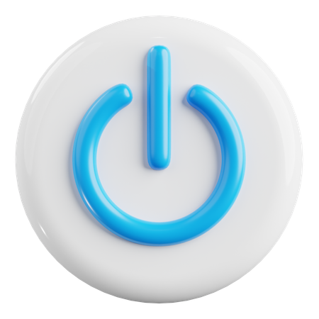 Power Button  3D Icon