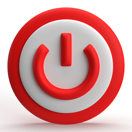 Power Button  3D Icon