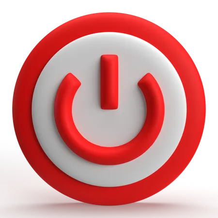 Power Button  3D Icon