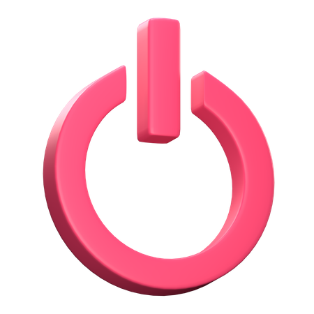 Power Button  3D Icon