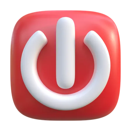 Power Button  3D Icon