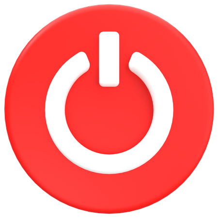 Power Button  3D Icon