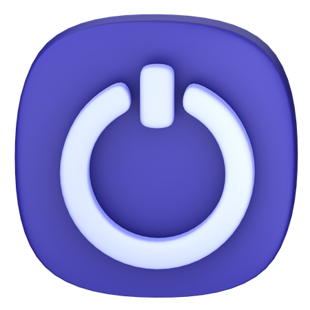 Power Button  3D Icon