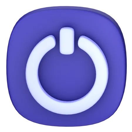 Power Button  3D Icon