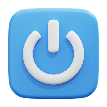 Power Button  3D Icon