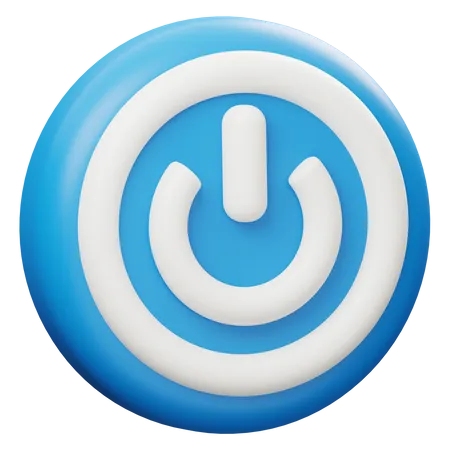 Power button  3D Icon