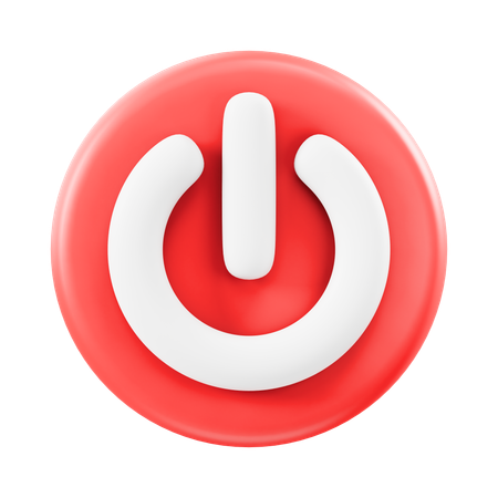 Power Button  3D Icon