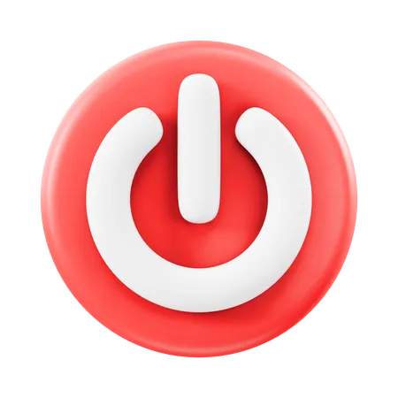 Power Button  3D Icon