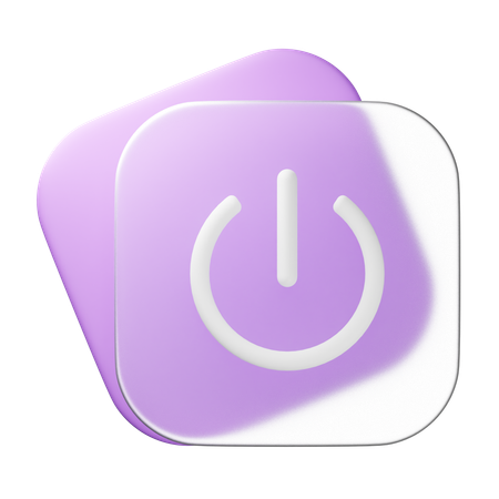 Power Button  3D Icon