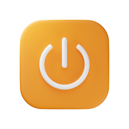 Power Button  3D Icon