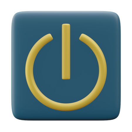 Power Button  3D Icon