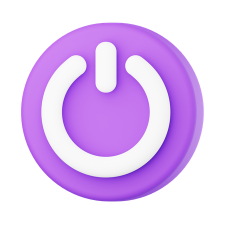 Power button  3D Icon