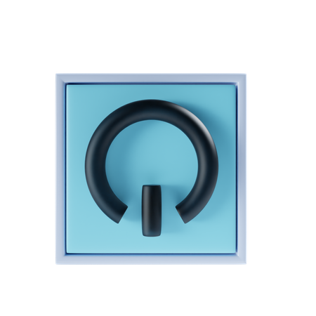 Power Button  3D Icon