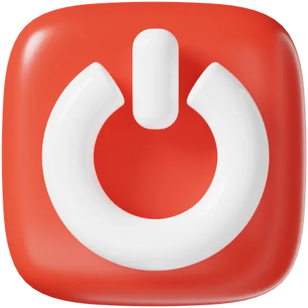 Power Button  3D Icon