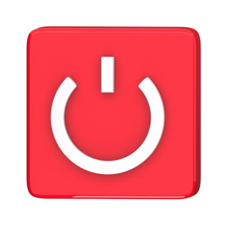 Power Button  3D Icon