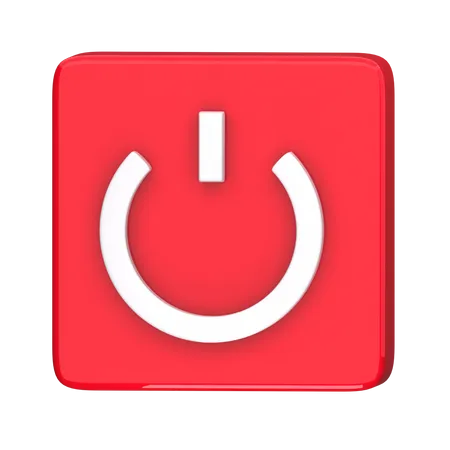 Power Button  3D Icon