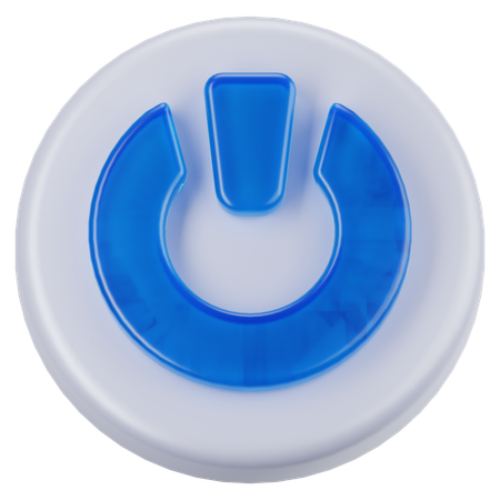 Power Button  3D Icon