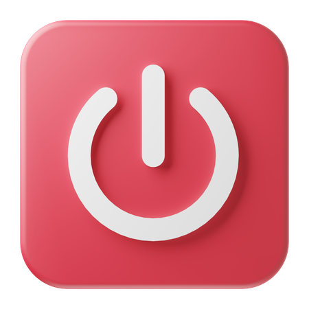 Power Button  3D Icon