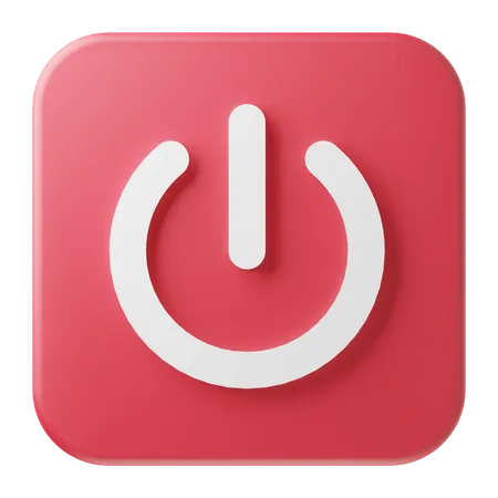 Power Button  3D Icon