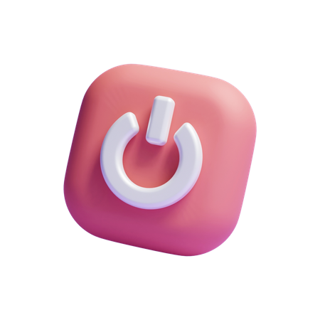 Power Button  3D Icon