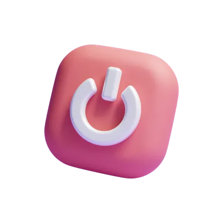 Power Button  3D Icon