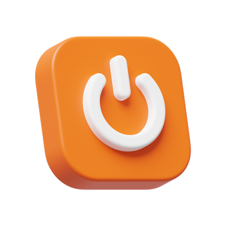 Power Button  3D Icon