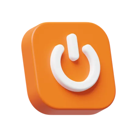 Power Button  3D Icon