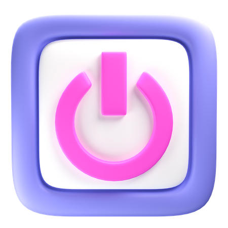 Power Button  3D Icon