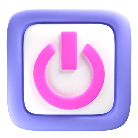 Power Button  3D Icon