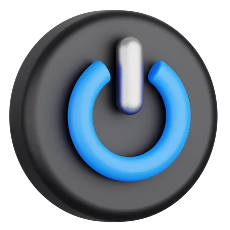 Power Button  3D Illustration